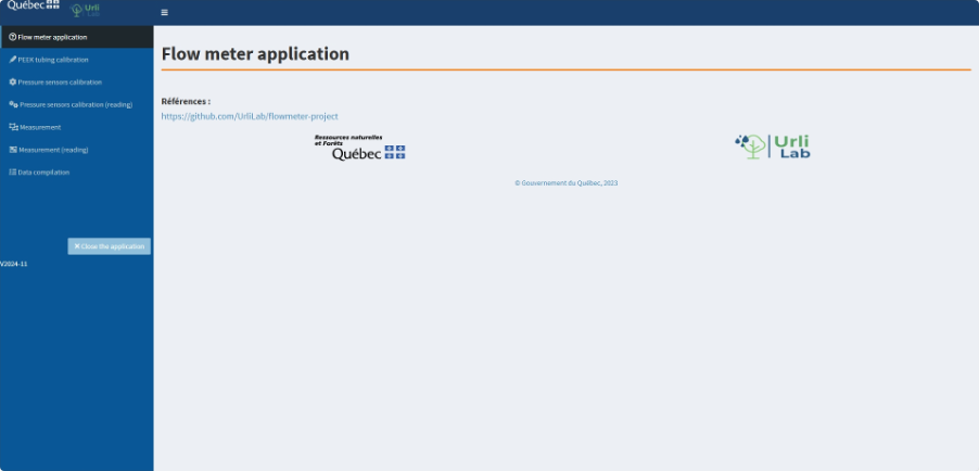 A screenshot of the R shiny application welcome interface